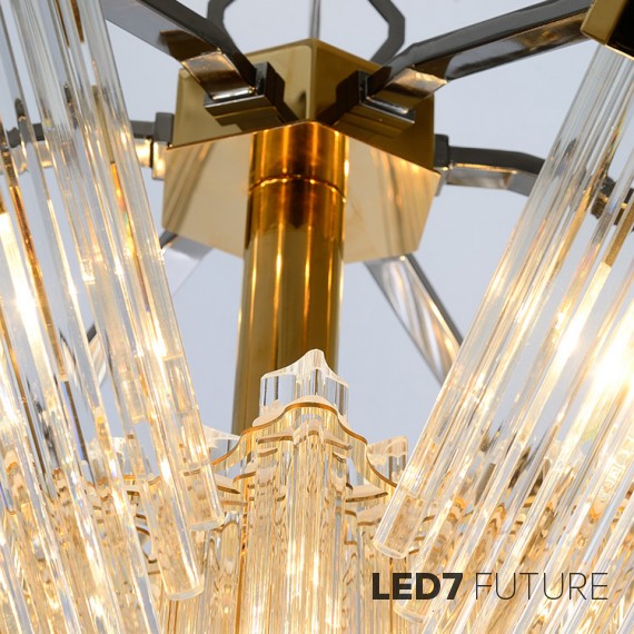 Loft Industry Modern - Robo2 Glass Chandelier